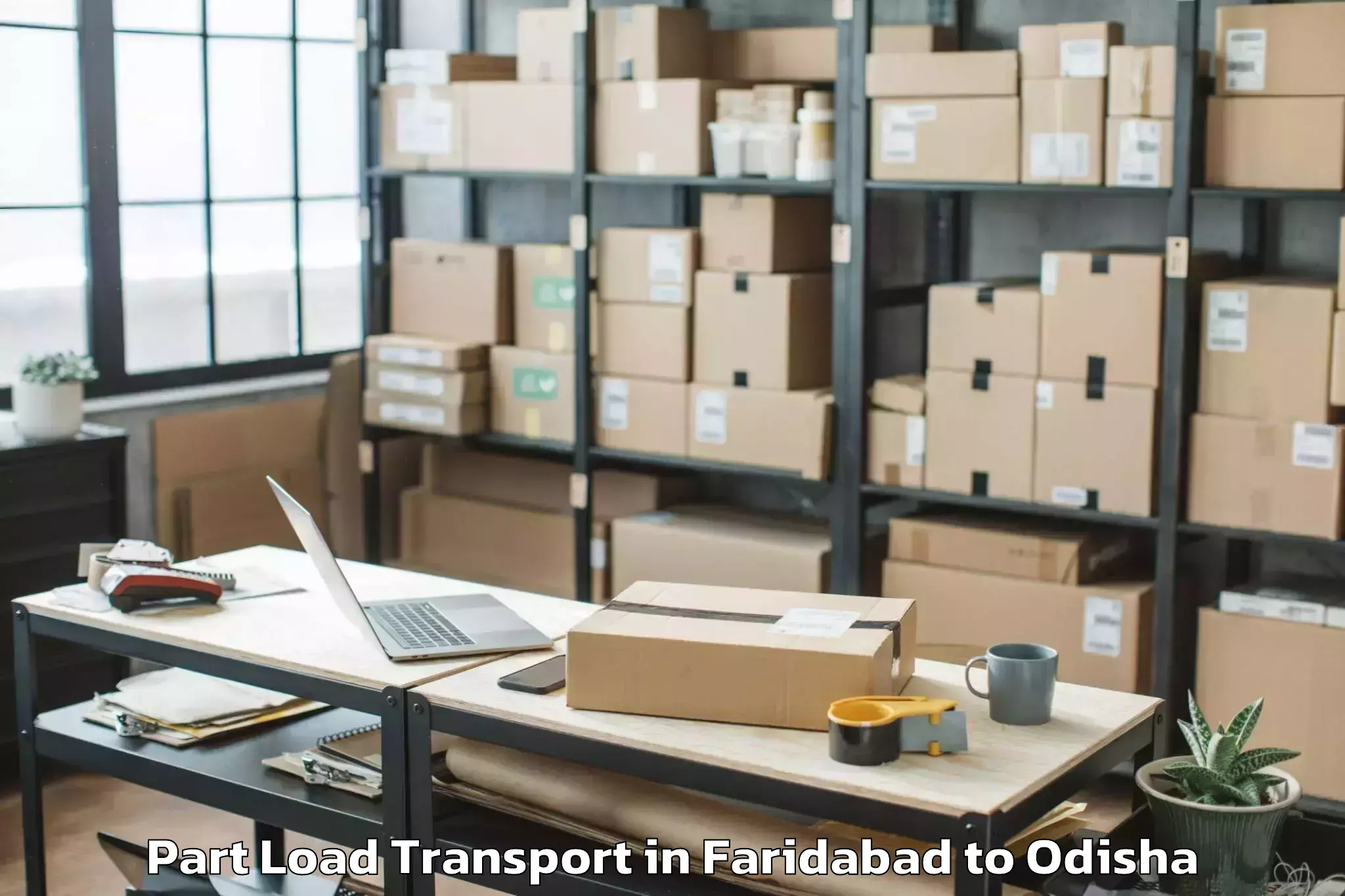 Expert Faridabad to Sohela Part Load Transport